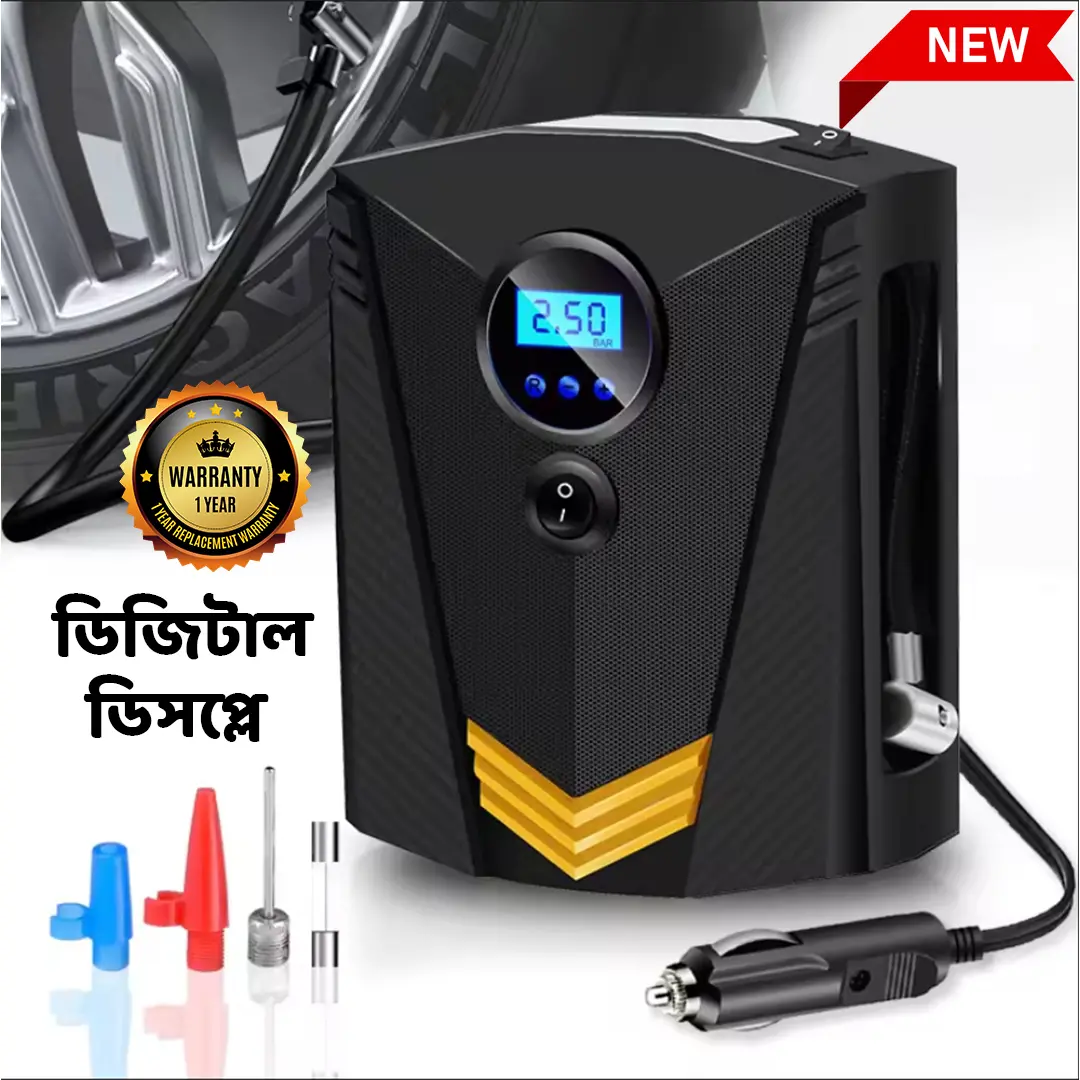 Digital Display Best Budget Car Tyre Pump Air CompressorBest Budget Car Tyre Pump Air Compressor